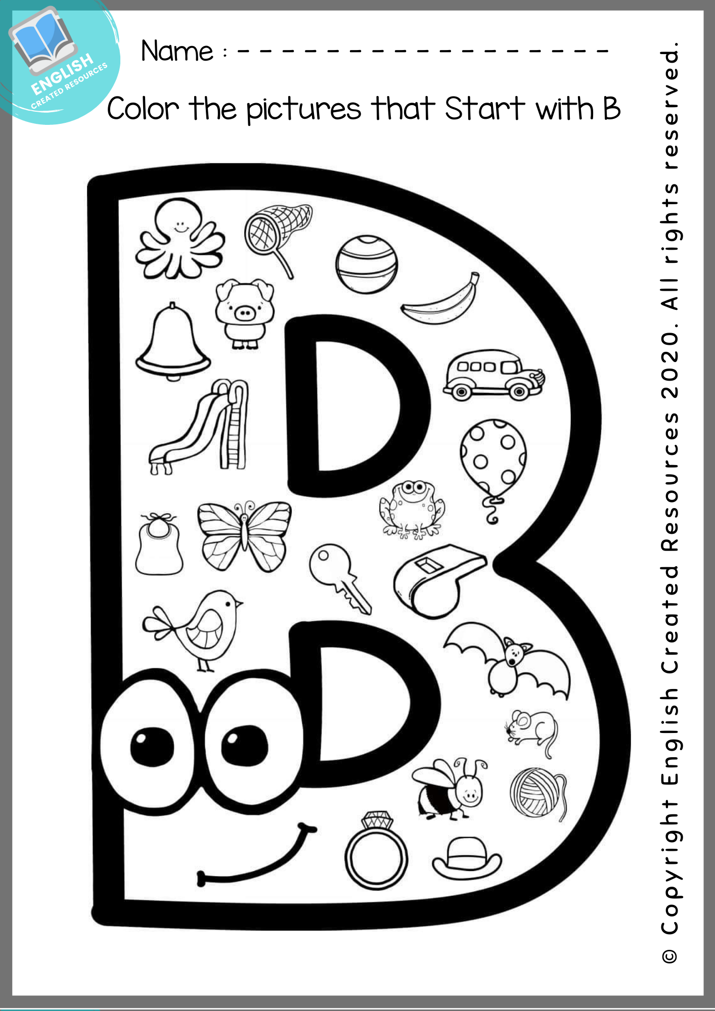 36+ Easy Fun Letter Coloring Pages Easy