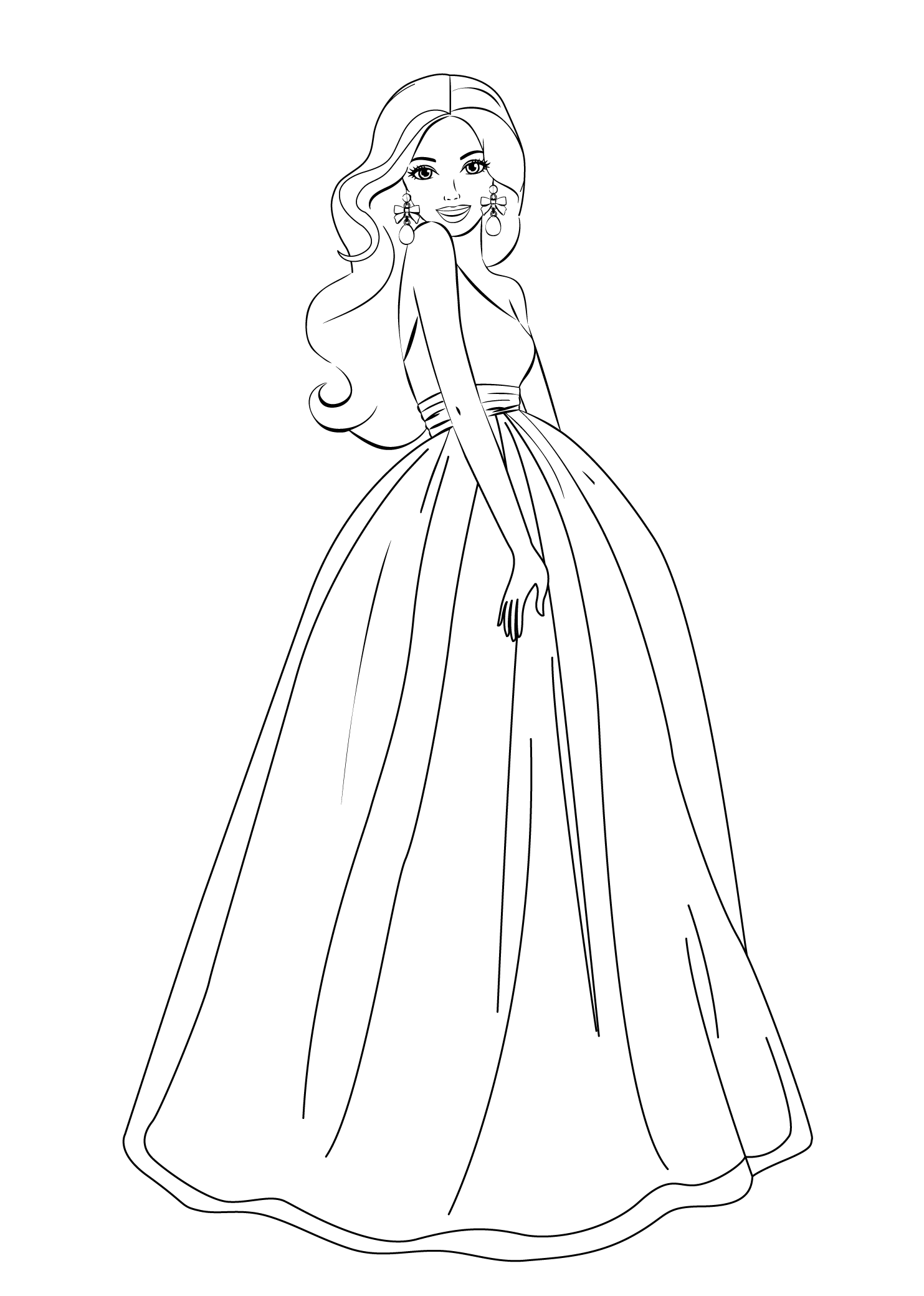 39+ Adorable Barbie Prom Coloring Pages Printable