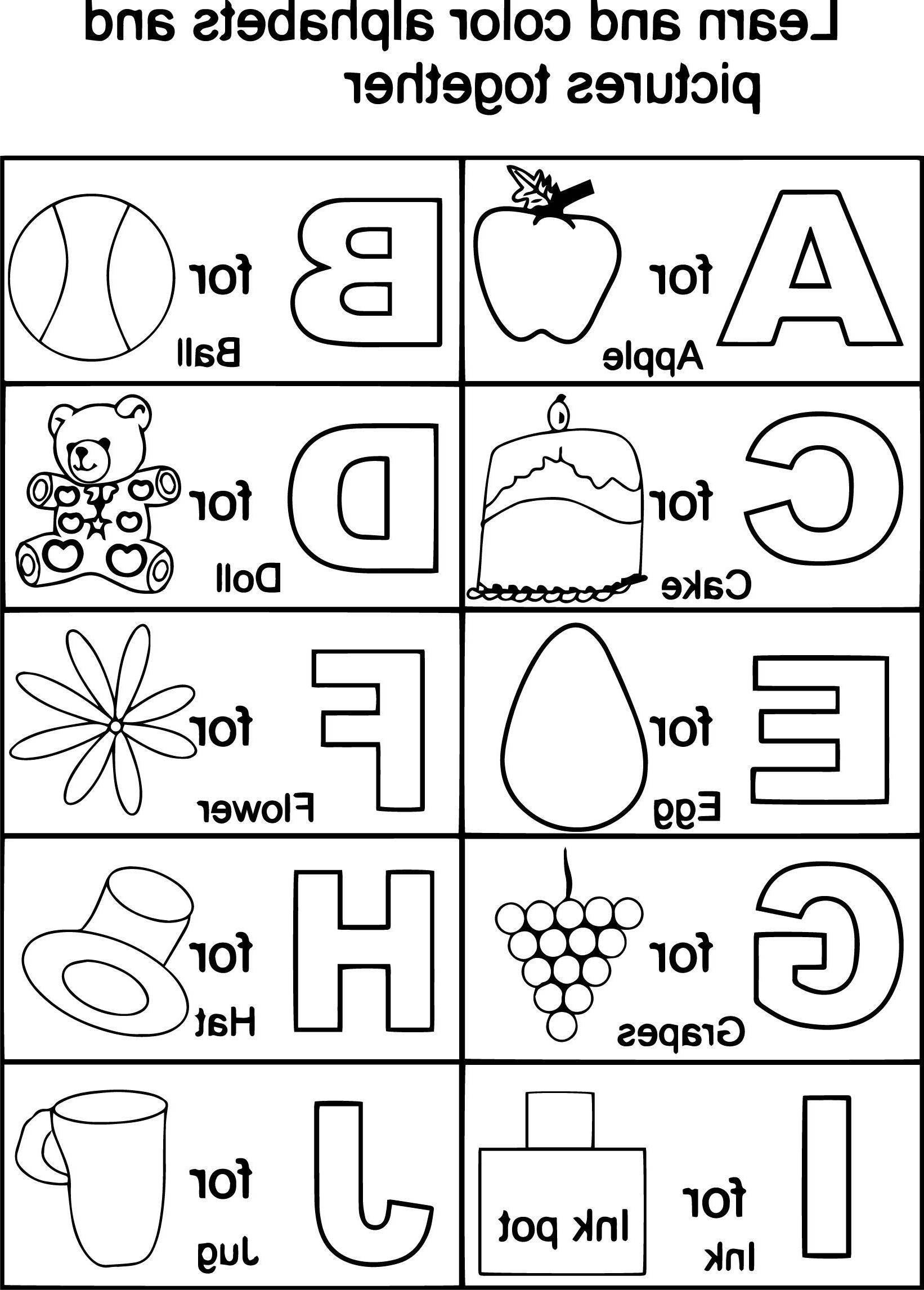 40+ New Free Printable ABC Coloring Pages Cute