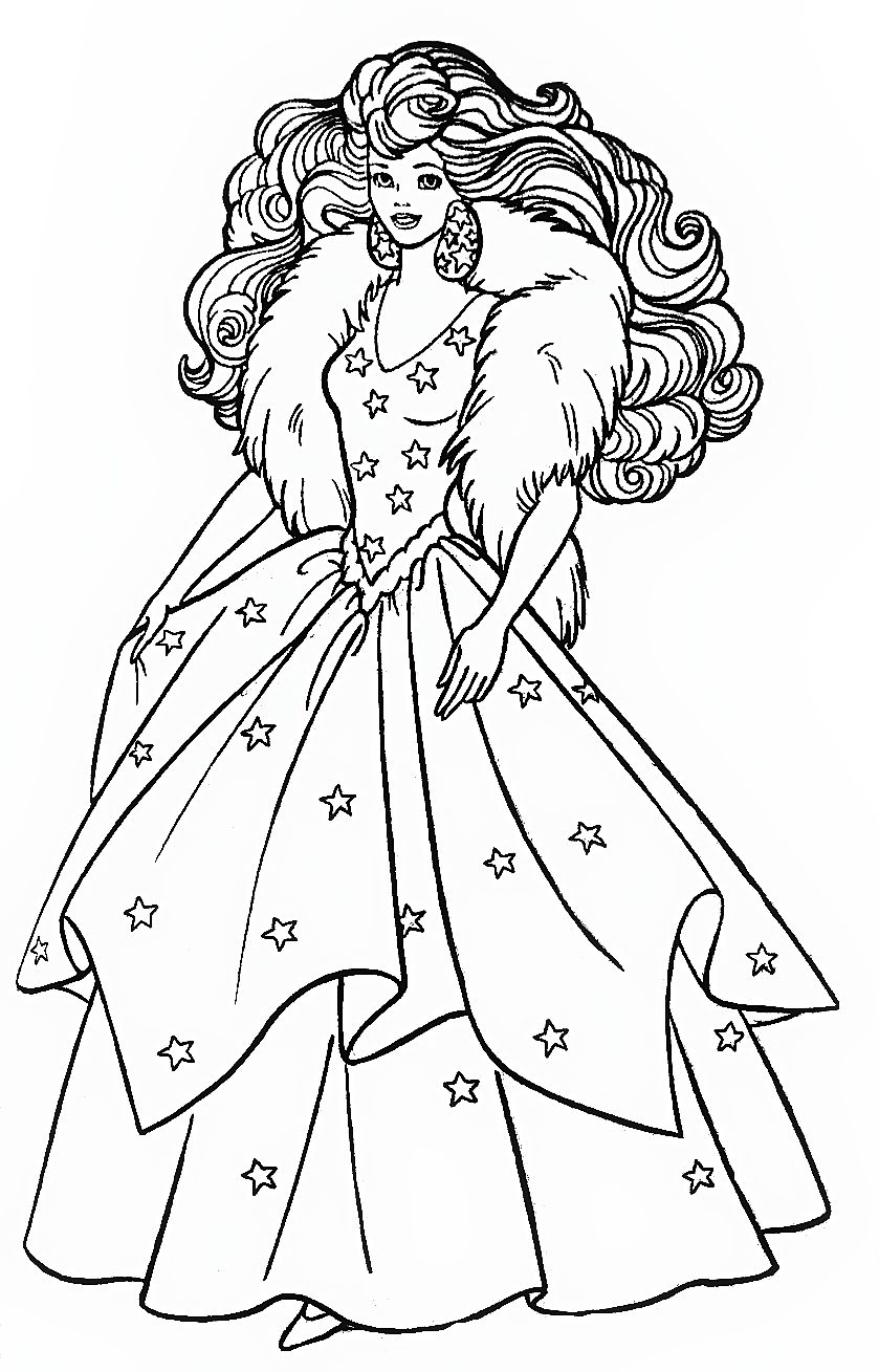 45+ Joyful Barbie Prom Coloring Pages Printable