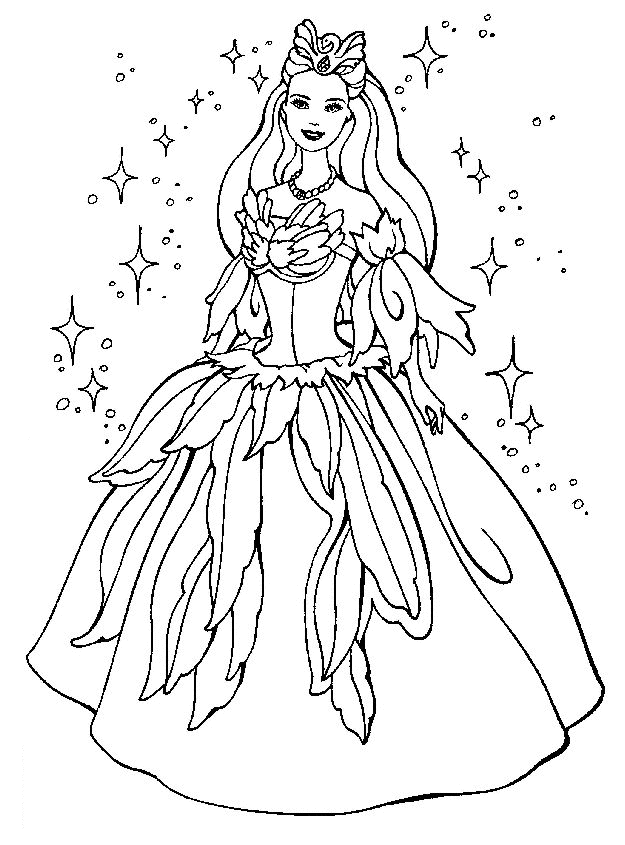 48+ Free Barbie Prom Coloring Pages Printable