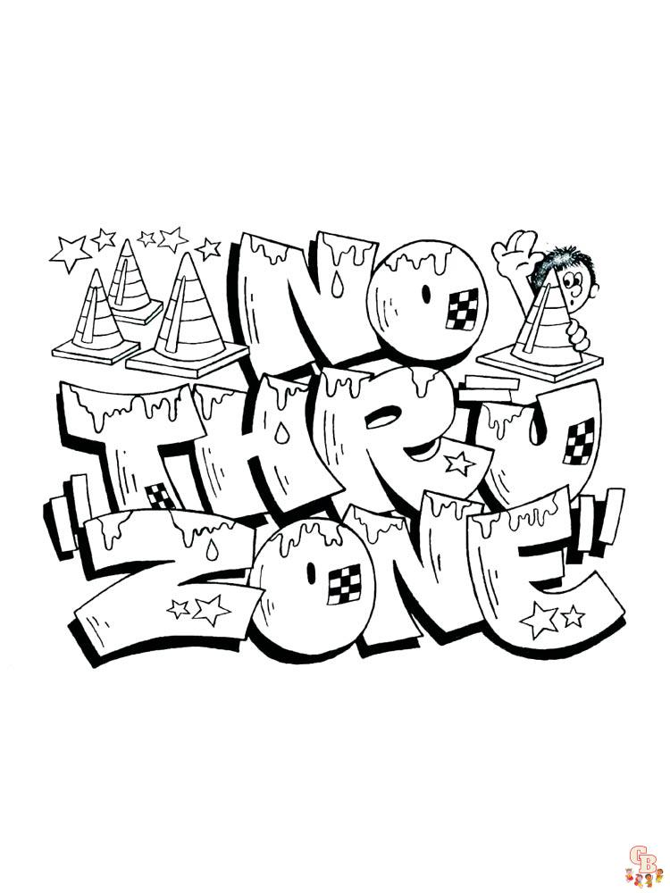 53+ Entertaining Graffiti Alphabet Coloring Pages Printable