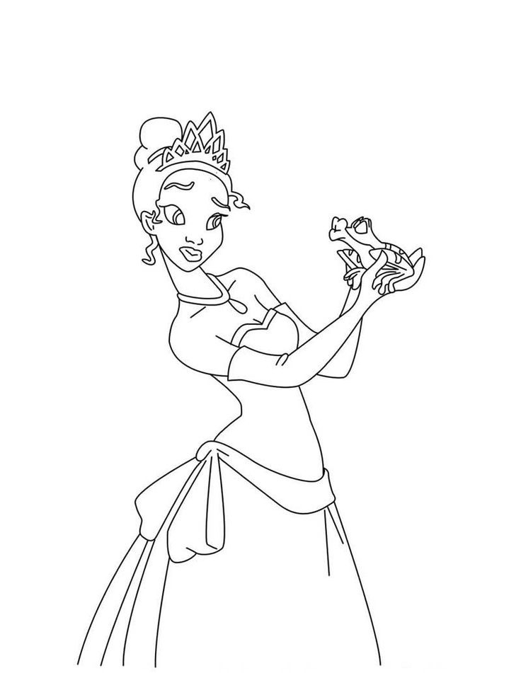 56+ Simple Princess Frog Coloring Pages Printable