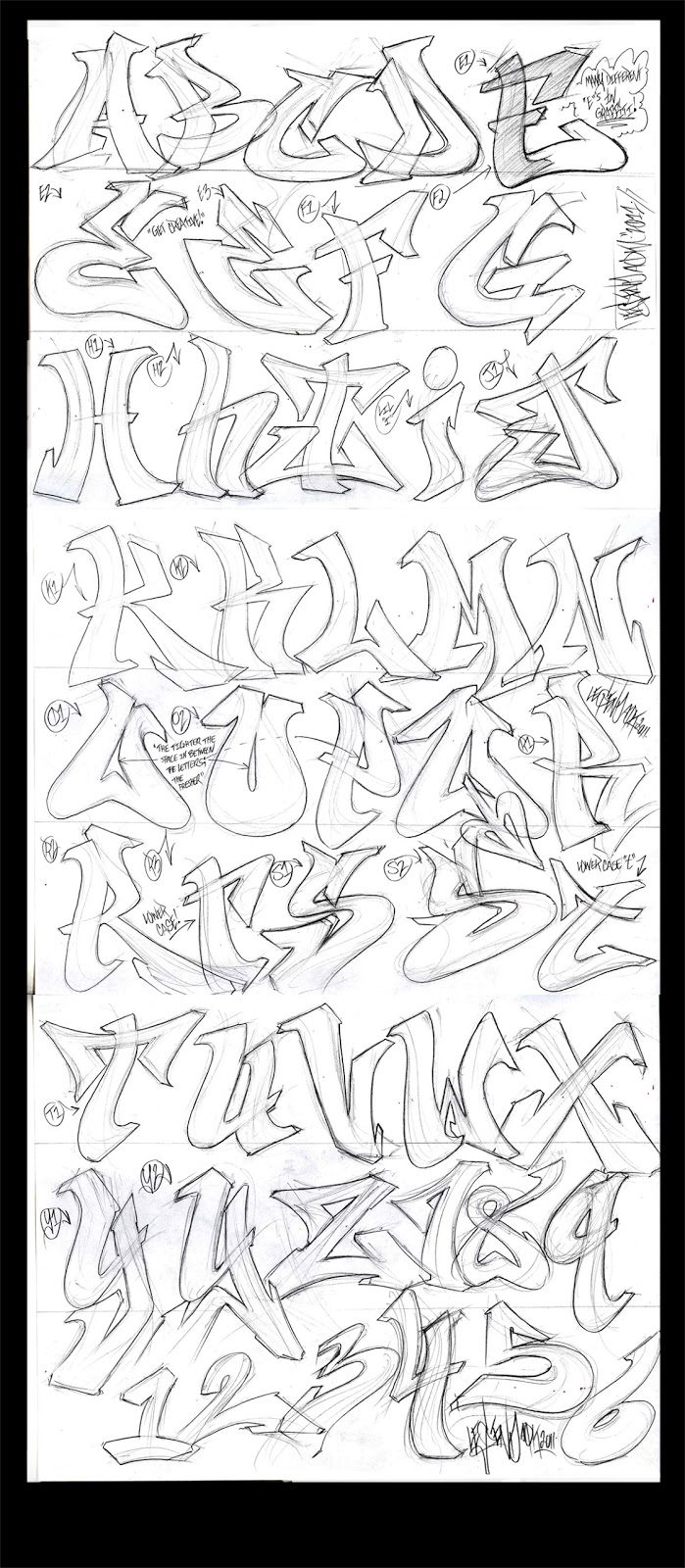 56+ Whimsical Graffiti Alphabet Coloring Pages Printable