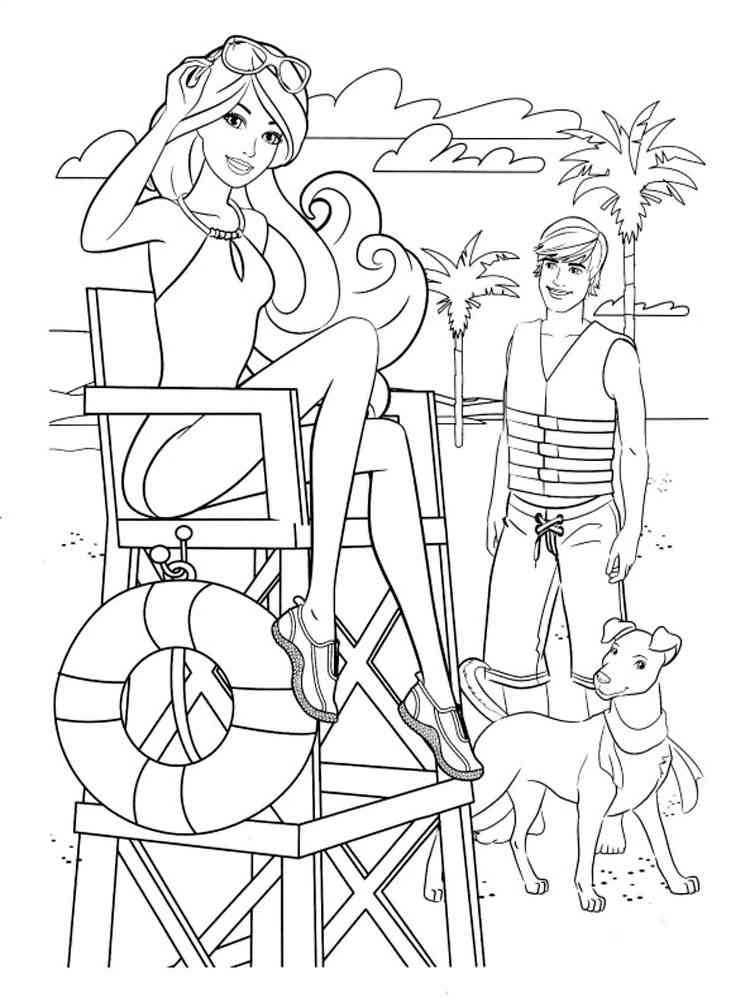 57+ Relaxing Barbie Prom Coloring Pages Printable