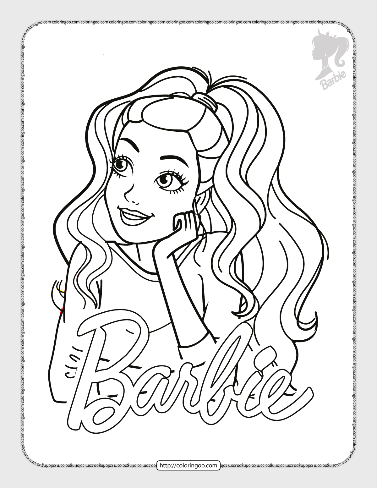 59+ Free Barbie Prom Coloring Pages Printable