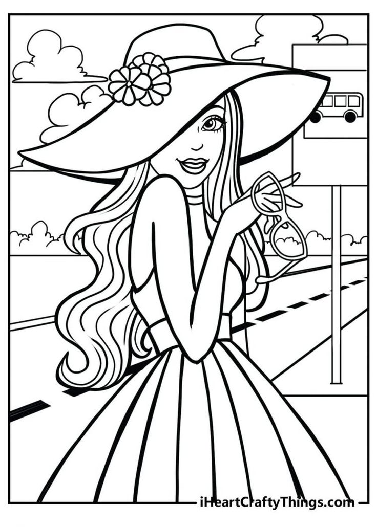 63+ Whimsical Barbie Prom Coloring Pages Printable