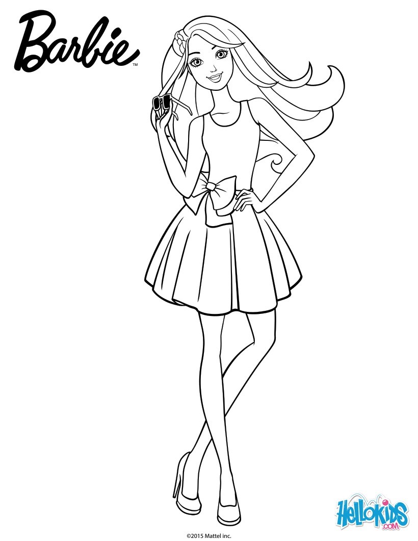 65+ Entertaining Barbie Prom Coloring Pages Printable