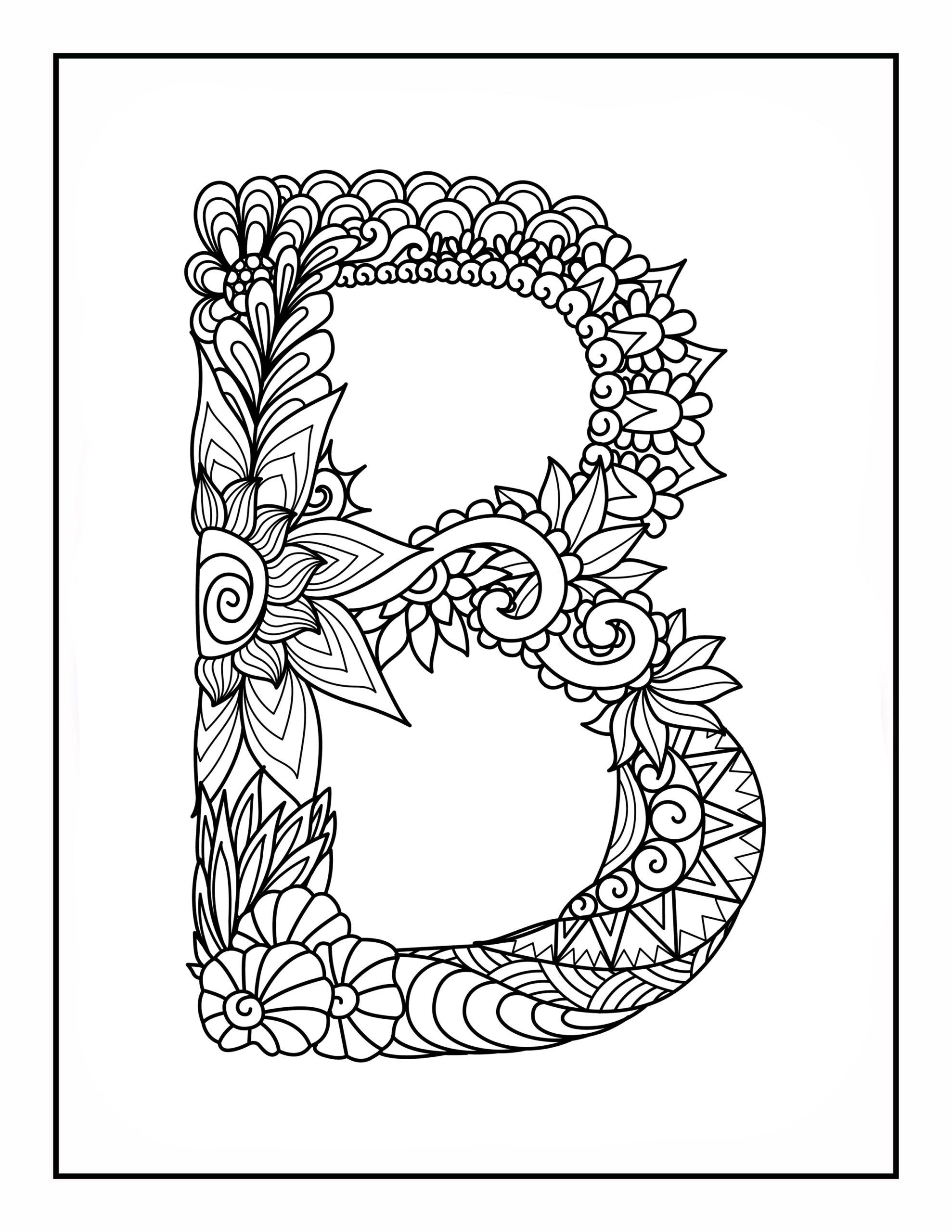 31+ Adorable Fun Letter Coloring Pages PDF Printable