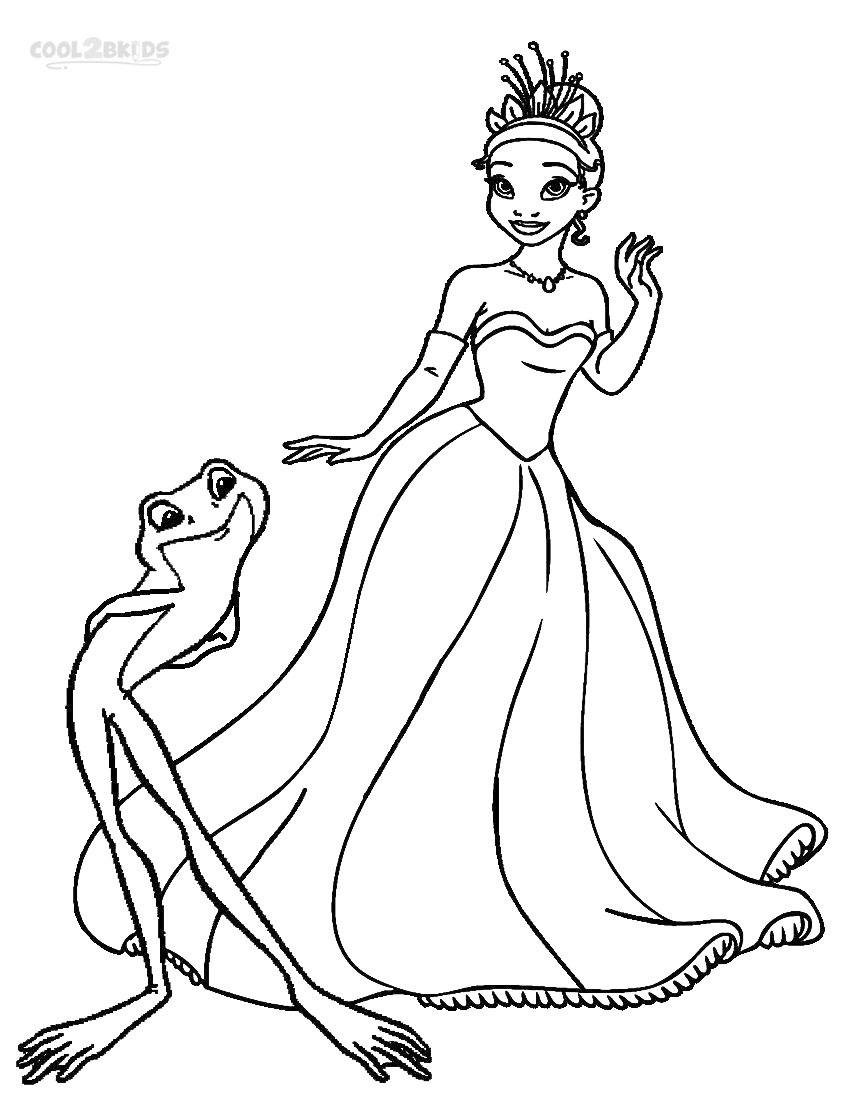 7+ Educational Princess Frog Coloring Pages Printable