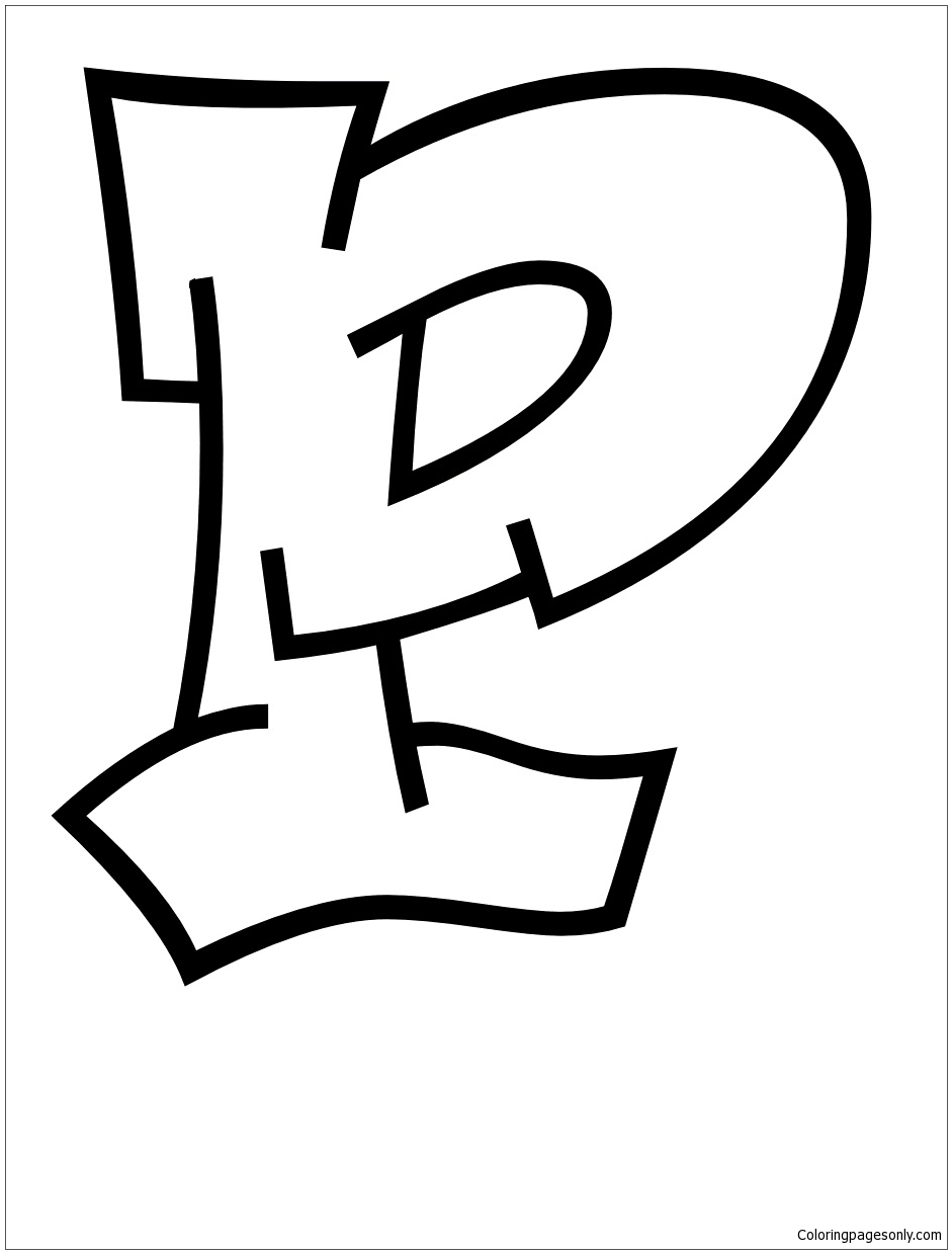 72+ Engaging Graffiti Alphabet Coloring Pages Printable