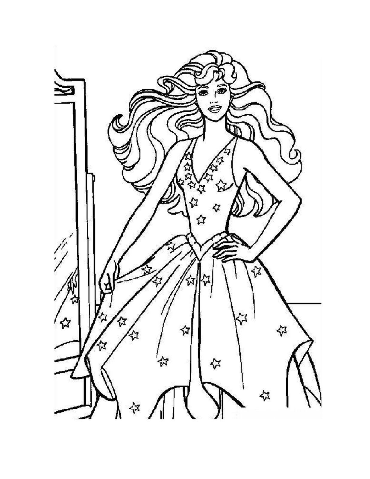 80+ Interactive Barbie Prom Coloring Pages Printable