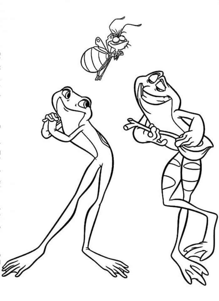 82+ Inspiring Princess Frog Coloring Pages Printable