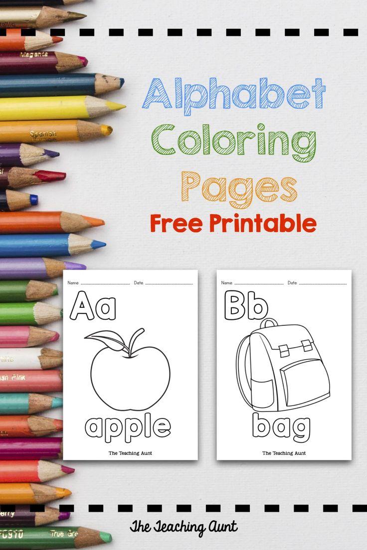 45+ Happy Free Printable ABC Coloring Pages Simple