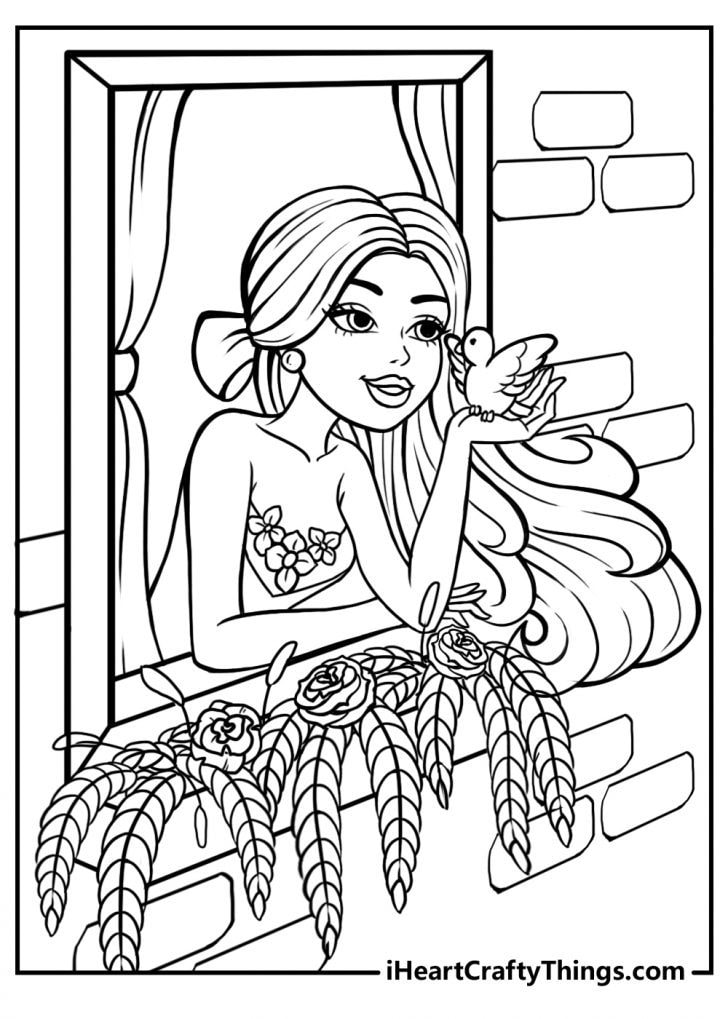 85+ Downloadable Barbie Prom Coloring Pages Printable