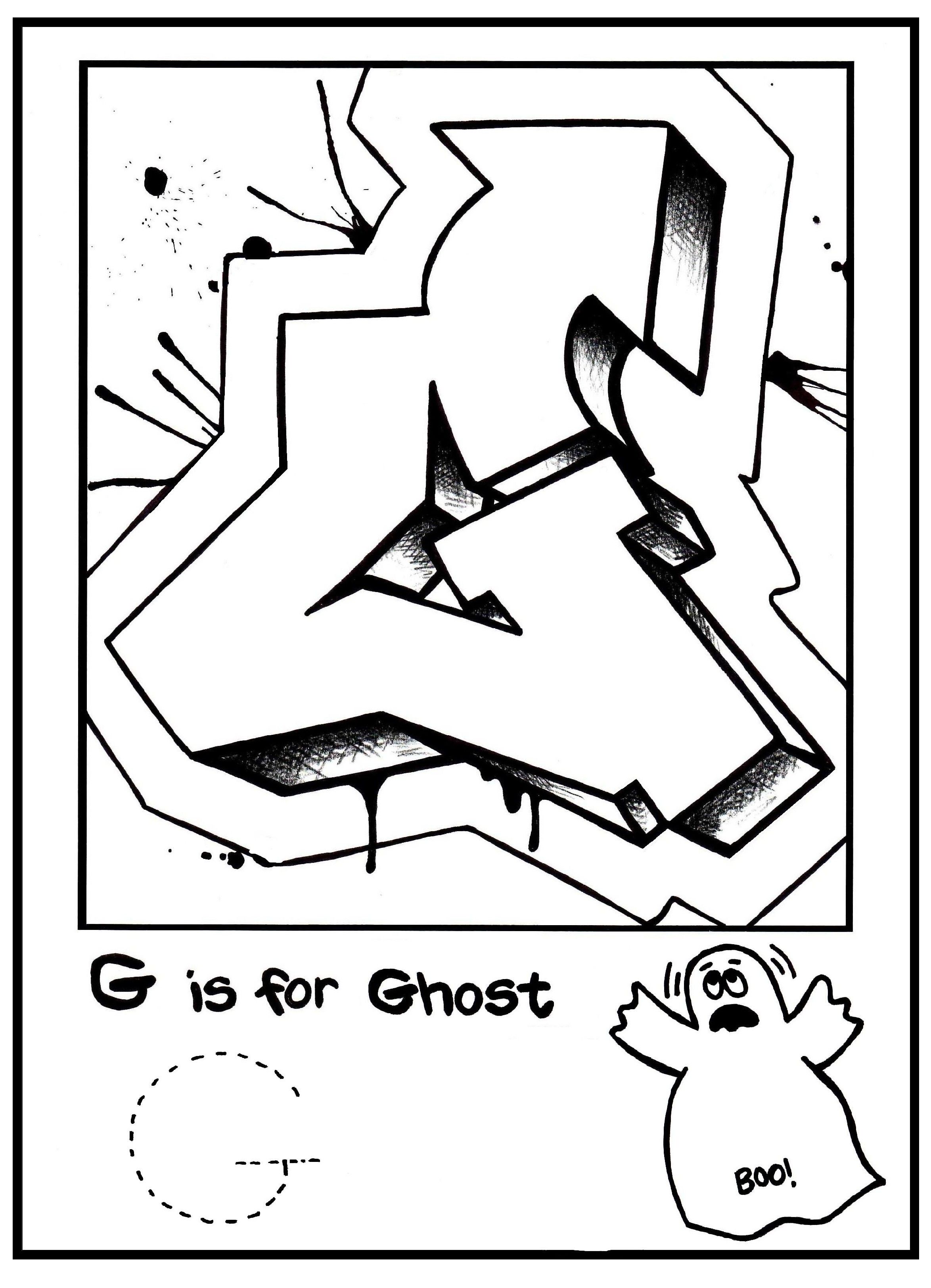 86+ Interactive Graffiti Alphabet Coloring Pages Printable