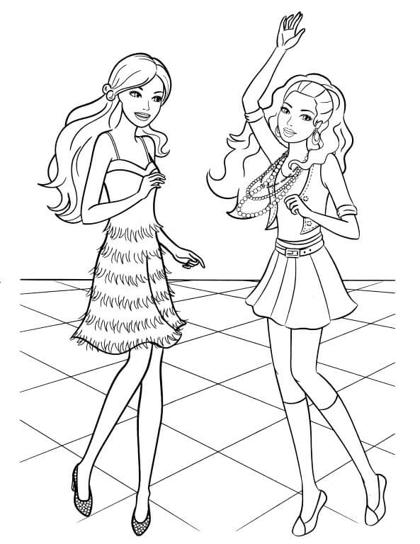 87+ Downloadable Barbie Prom Coloring Pages Printable