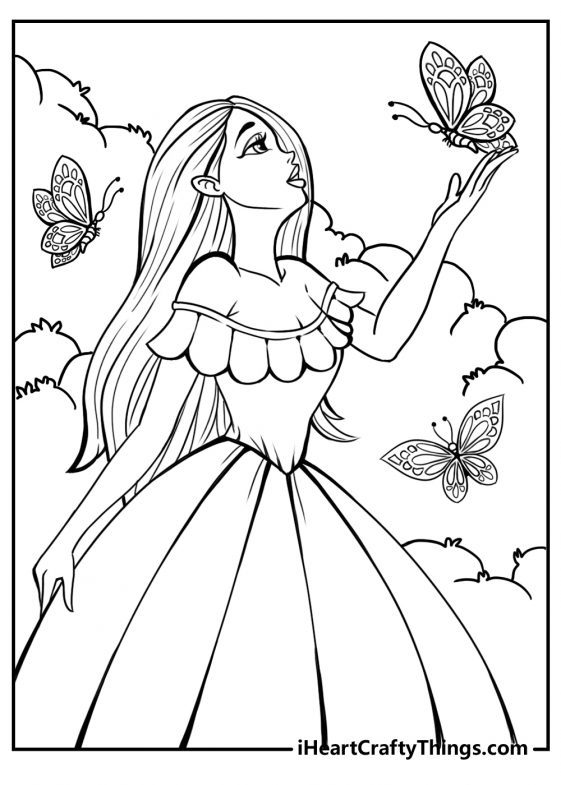 92+ Educational Barbie Prom Coloring Pages Printable