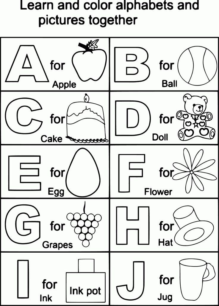 44+ Unique Free Printable ABC Coloring Pages Download FREE