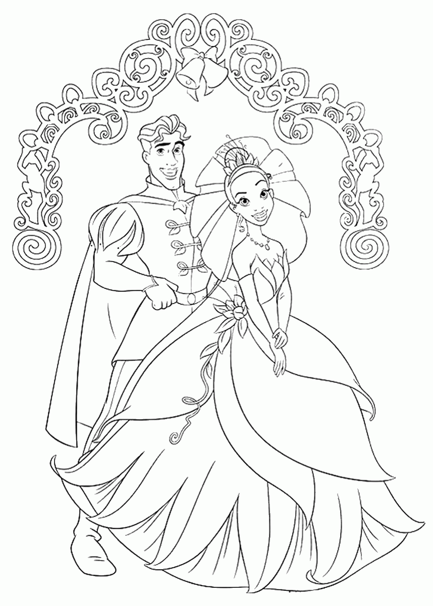 99+ Unique Princess Frog Coloring Pages Printable