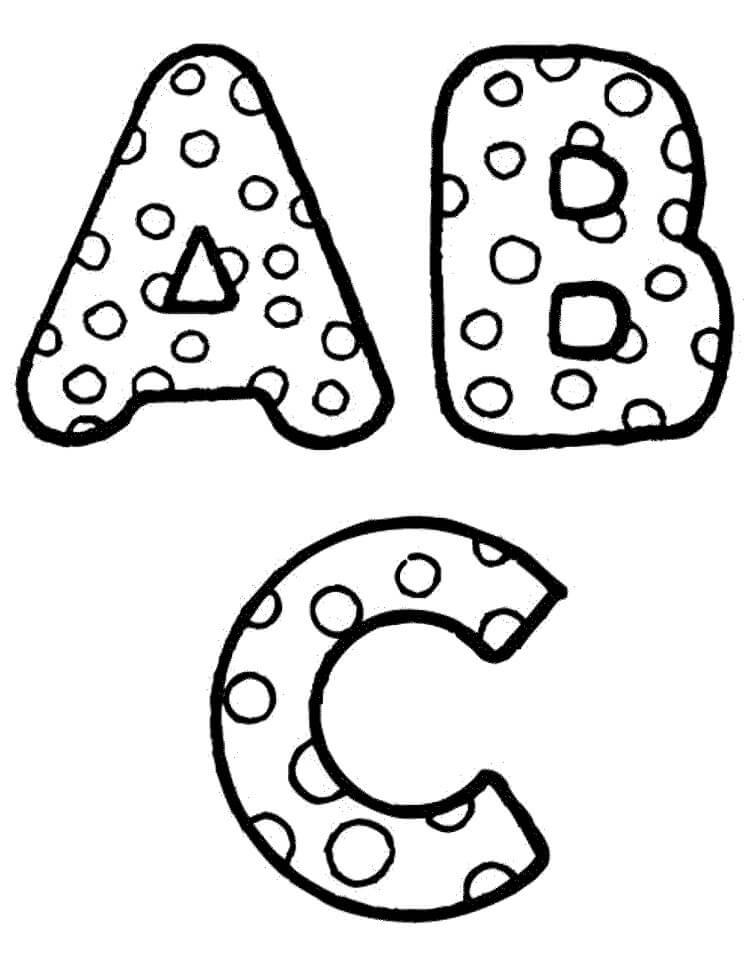 34+ Colorful Free Printable ABC Coloring Pages for Educational