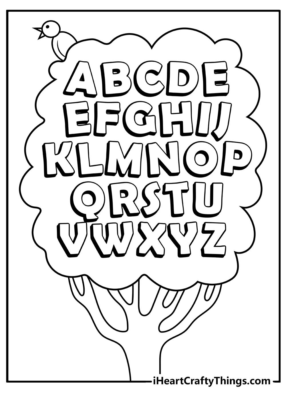 50+ New Free Printable ABC Coloring Pages for Kids and Adult