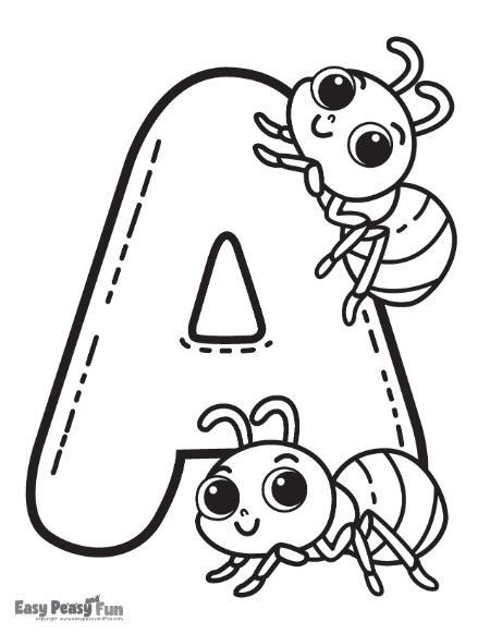 45+ The Best Free Printable ABC Coloring Pages Detailed