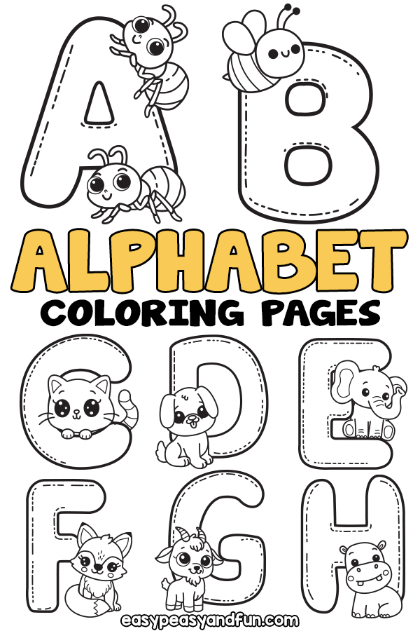 40+ Creative Fun Letter Coloring Pages and Drawing