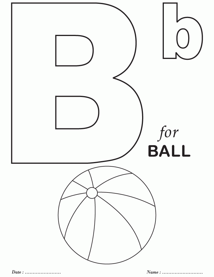 47+ Creative Free Printable ABC Coloring Pages Simple