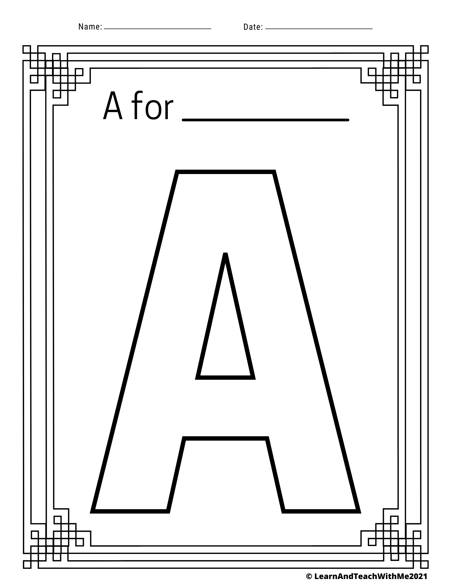 41+ Inspiring Fun Letter Coloring Pages Art