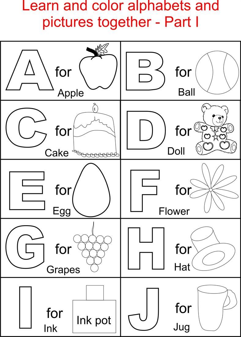 74+ Magical A-Z Alphabet Coloring Pages Printable