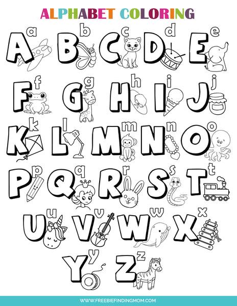 40+ Funtastic Free Printable ABC Coloring Pages Simple