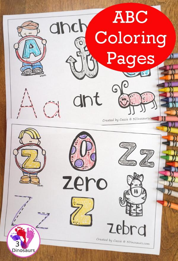 34+ Unique Free Printable ABC Coloring Pages with Simple Outline