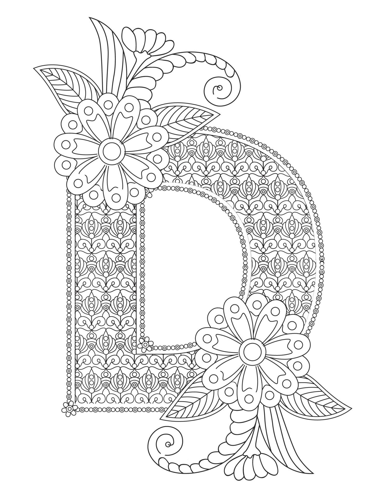 33+ Detailed Fun Letter Coloring Pages Cute