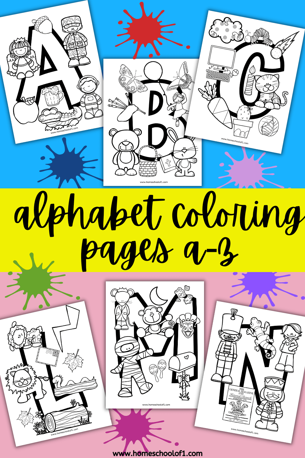 117+ Delightful A-Z Alphabet Coloring Pages Printable