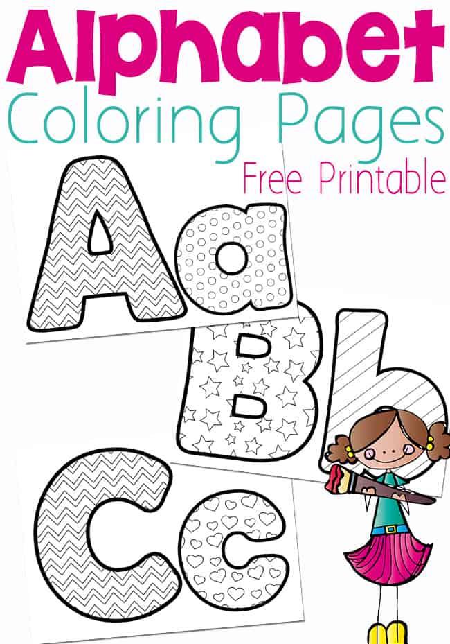 38+ Whimsical Fun Letter Coloring Pages for Kids and Adult