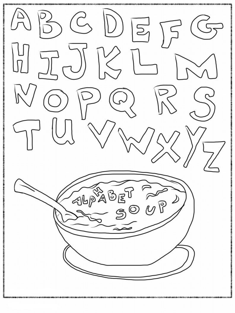 41+ Simple Fun Letter Coloring Pages Easy Kids