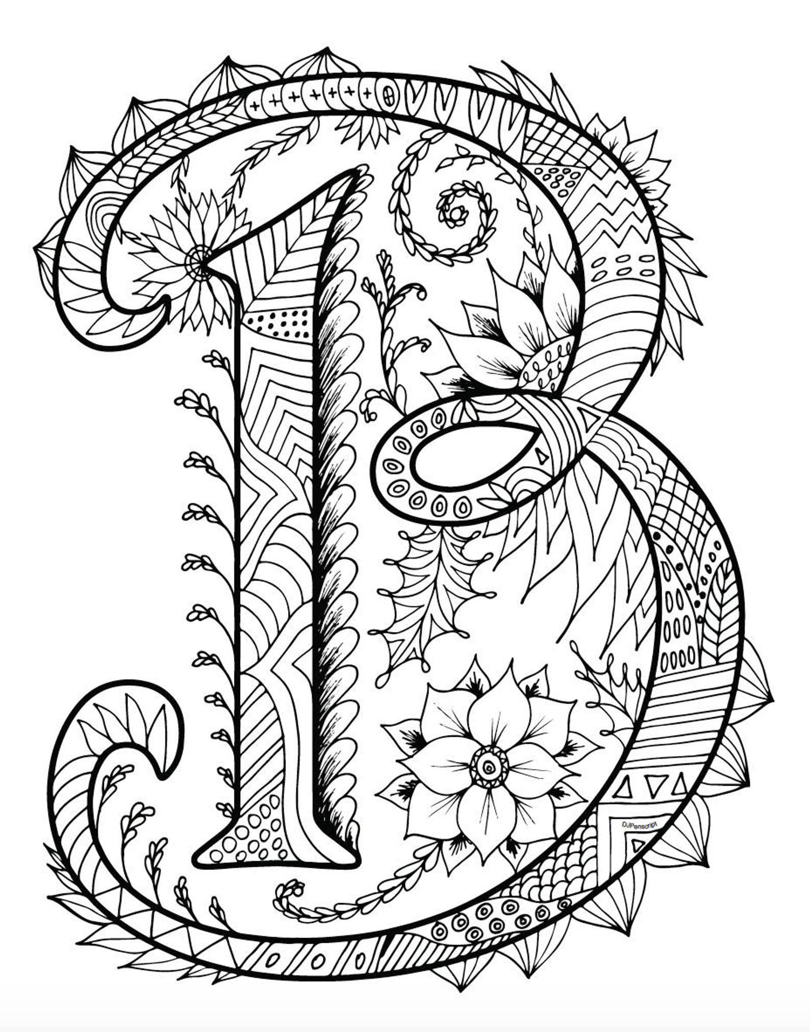 32+ Colorful Alphabet Lore B Coloring Pages Detailed