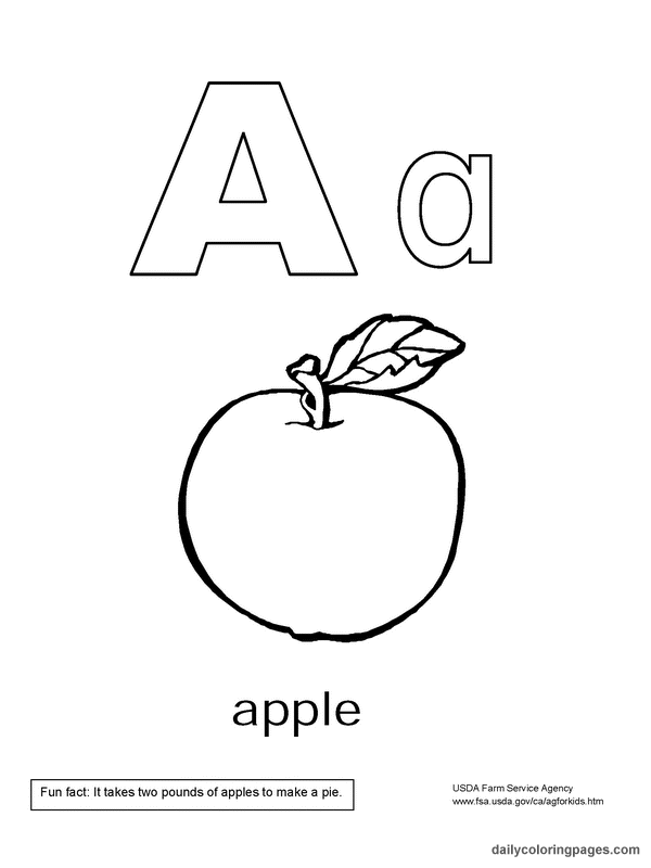 32+ Downloadable Free Printable ABC Coloring Pages Inspirational