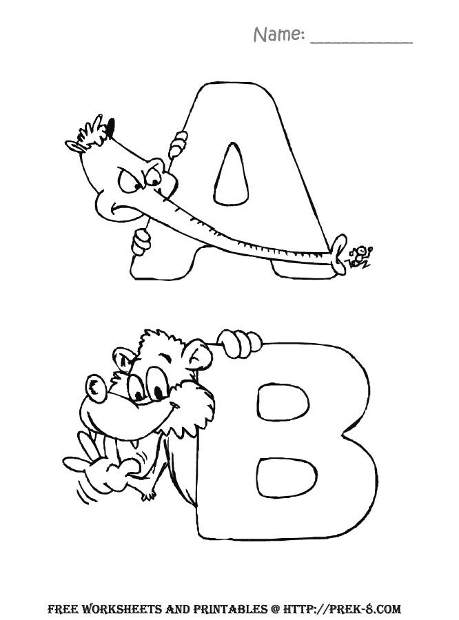 38+ Unique Free Printable ABC Coloring Pages for Kids and Adult