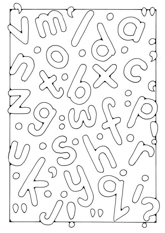 47+ Unique Fun Letter Coloring Pages PDF Printable