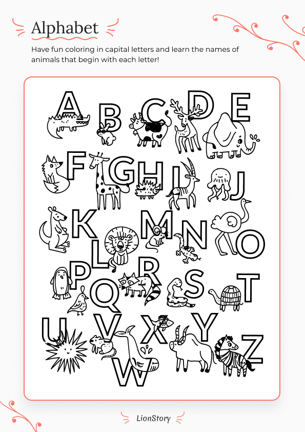 36+ Interactive Free Printable ABC Coloring Pages to Print