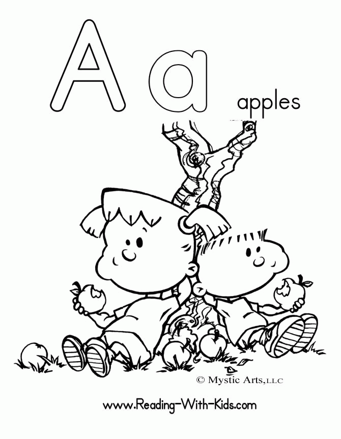 41+ Creative Free Printable ABC Coloring Pages Simple