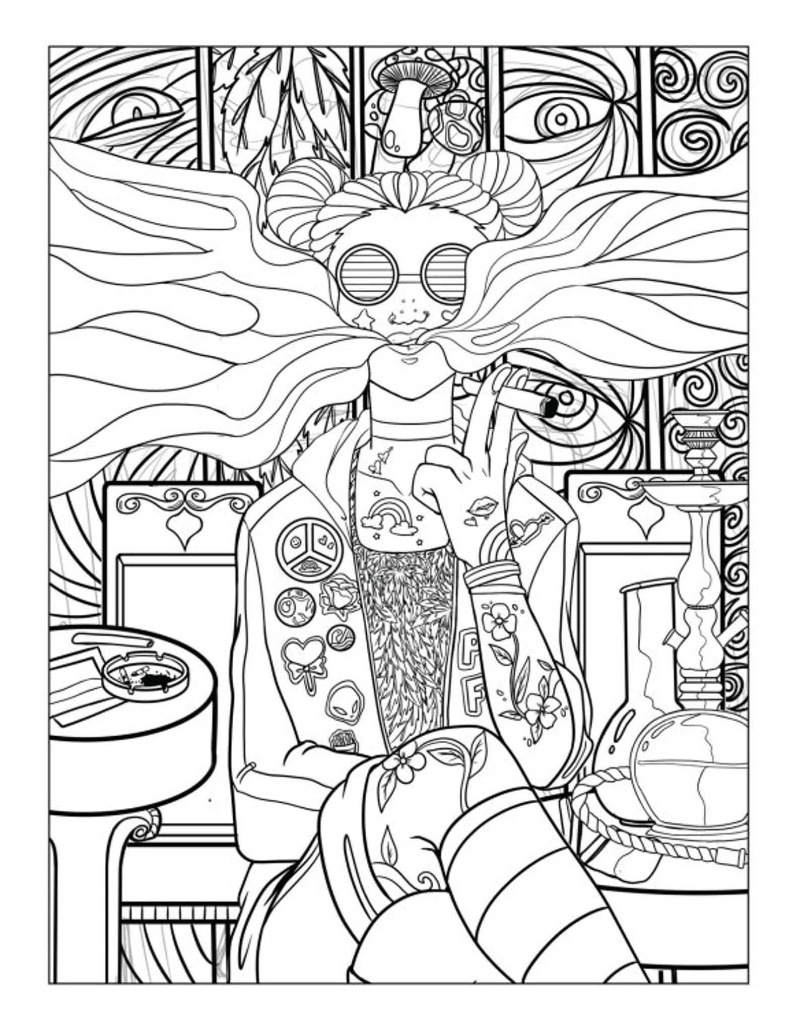 41+ Entertaining Vintage Adult Coloring Pages Detailed