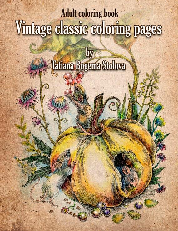 36+ Top Vintage Adult Coloring Pages Ideas