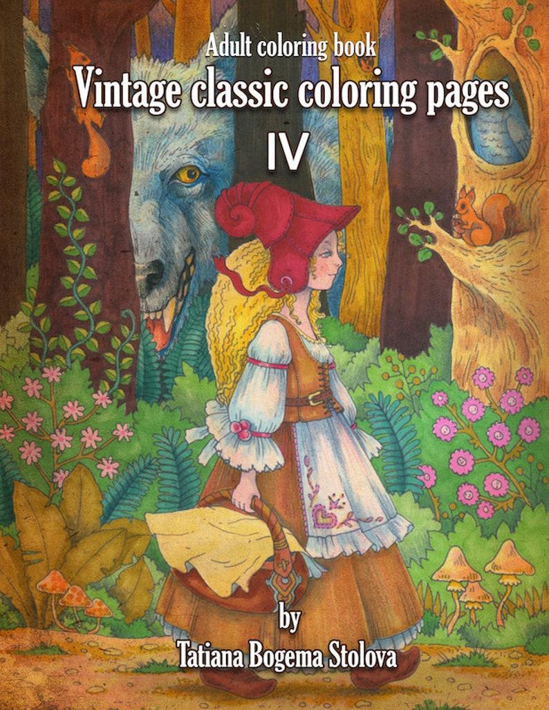 40+ Aesthetic Vintage Adult Coloring Pages PDF Printable