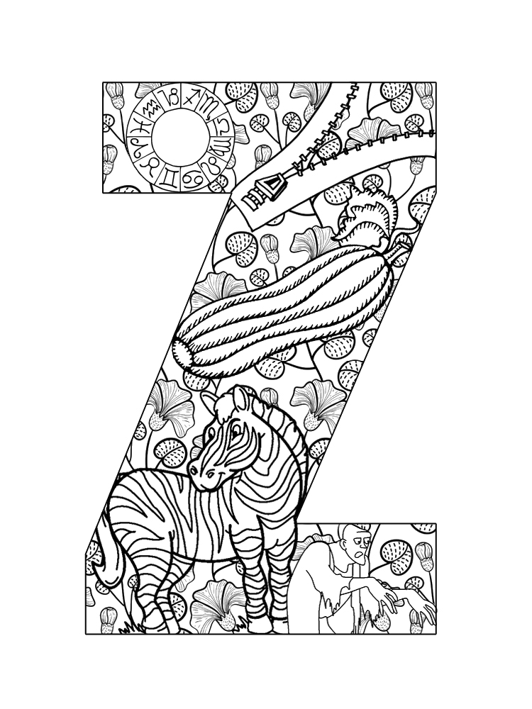 91+ Artistic A-Z Alphabet Coloring Pages Printable