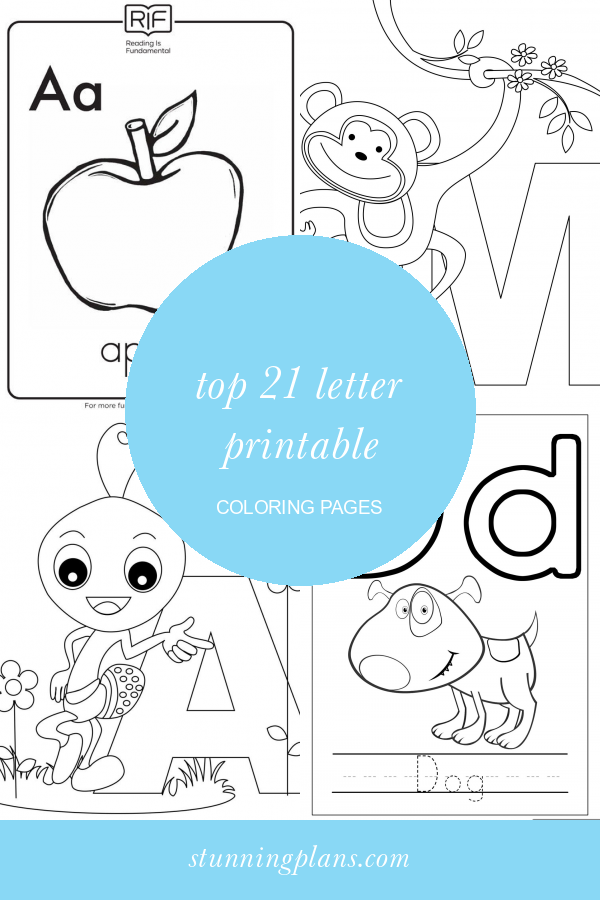 48+ Joyful Fun Letter Coloring Pages with Simple Outline