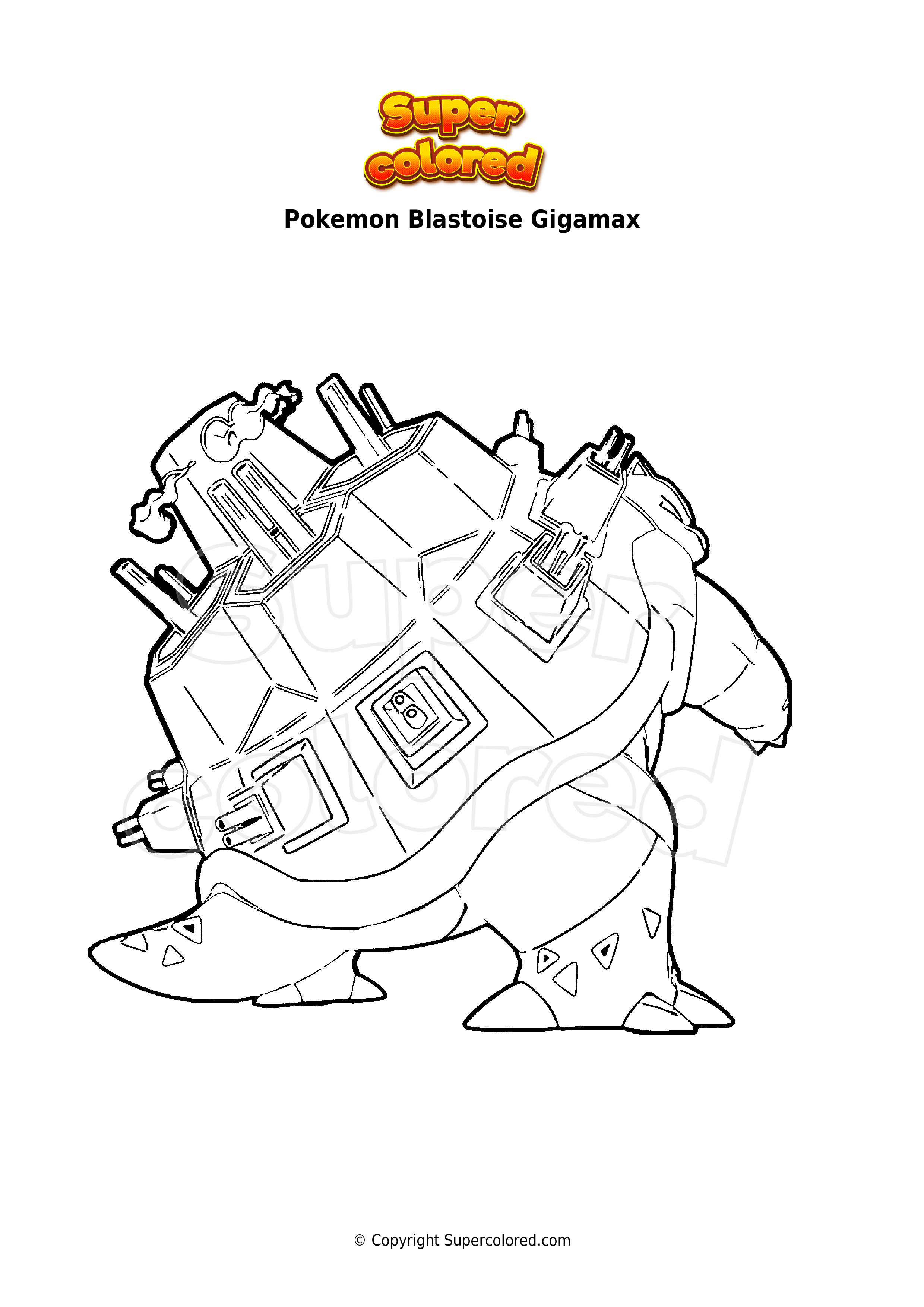 10 Gigantamax Pokemon Coloring Pages 2