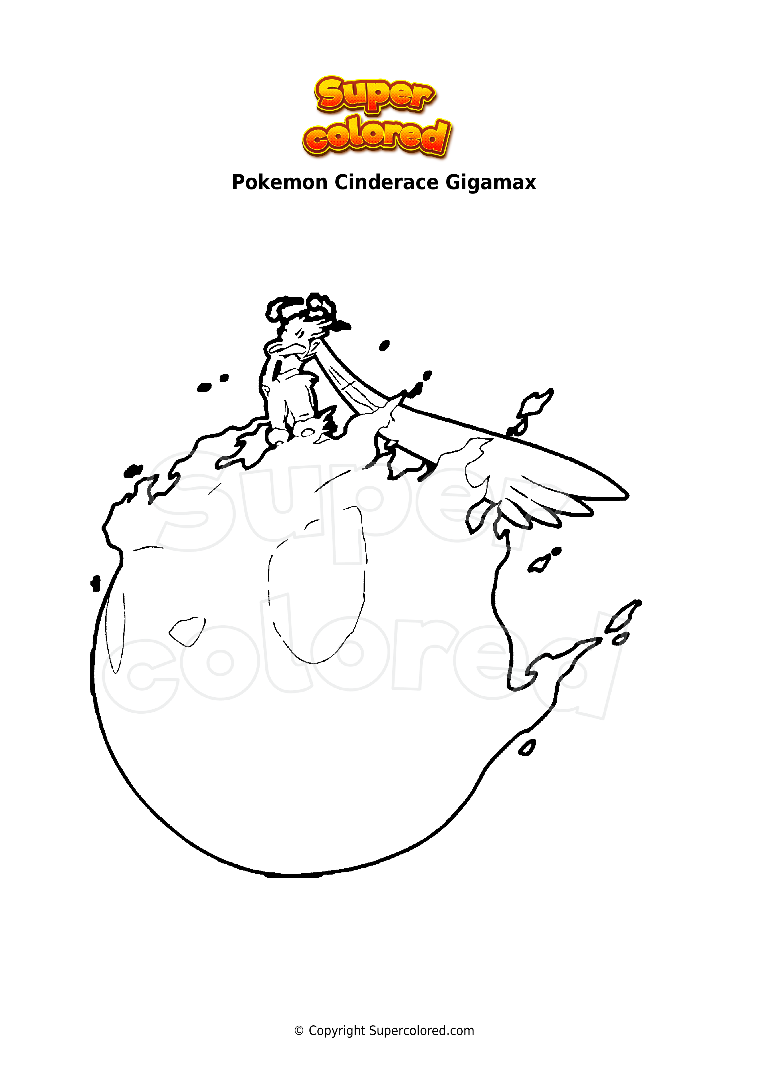 10 Gigantamax Pokemon Coloring Pages 4